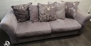 THREE SEATER GREY SOFA FROM FURNITURE VILLAGE