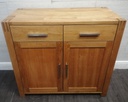 LOVELY BLOCK OAK MODERN SIDEBOARD