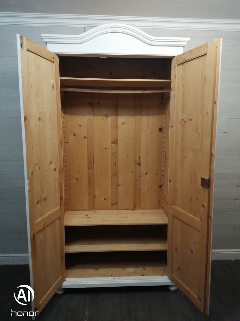 Lovely Old Pine Double Knock Down Wardrobe