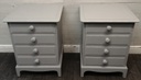 STAG  Four Drawer Grey Bedside Chest Pair