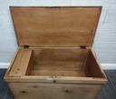 LOVELY LARGE OLD PINE BLANKET BOX /COFFEE TABLE
