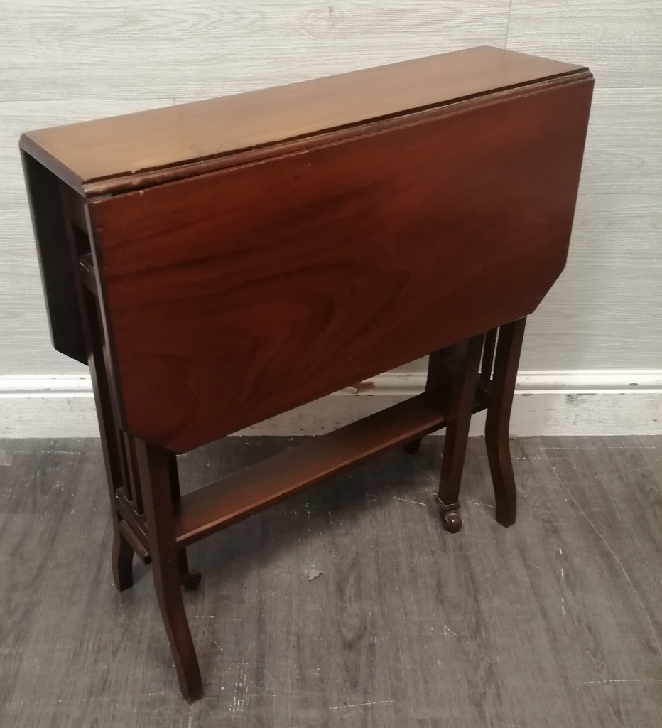 Lovely Old Mahogany Drop Leaf Side Table