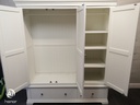 QUALITY LARGE TRIPLE  WHITE  WARDROBE