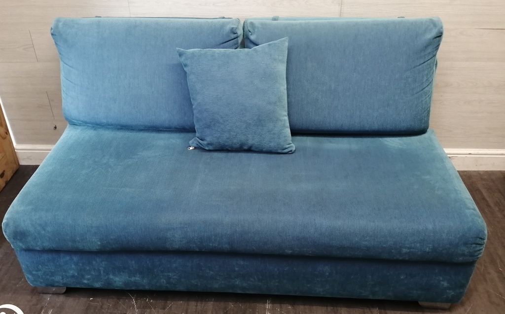 LOVELY TWO SEAT TURQUOISE SOFA