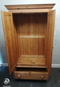 SOLID PINE WARDROBE WITH DRAWER