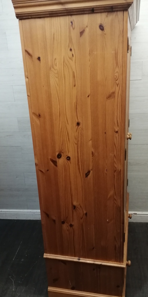 SOLID PINE WARDROBE WITH DRAWER