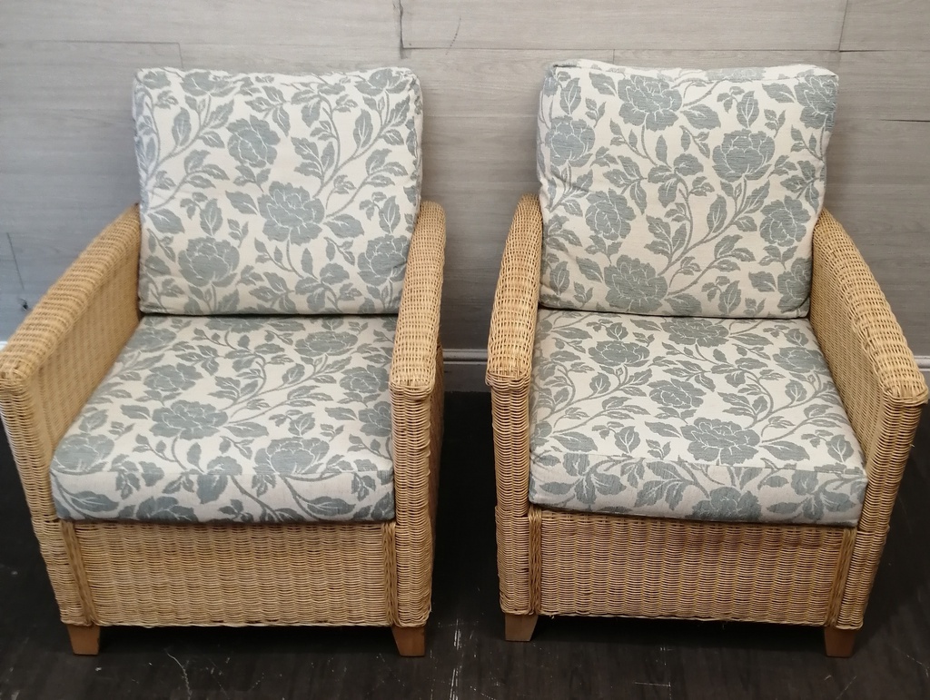 Lovely cane four peice suite