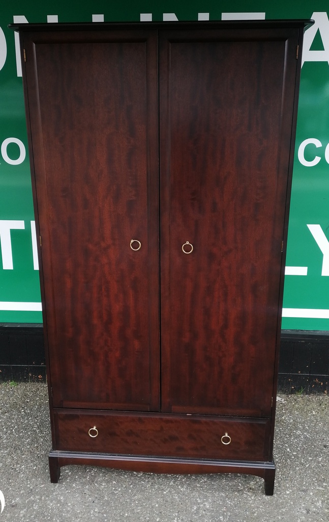 Stag double wardrobe with drawer