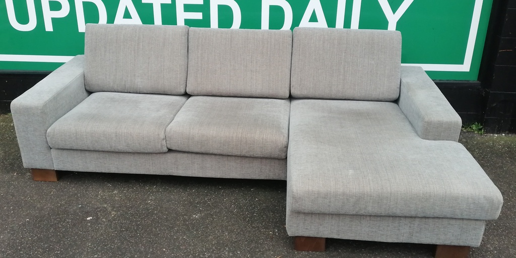 Modern Grey L Shape Sofa