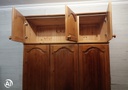 Solid pine top box triple wardrobe with drawers