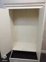 WHITE FRENCH STYLE NEAT DOUBLE WARDROBE