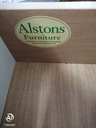 PAIR ALSTONS WHITE THREE DRAWER BEDSIDE CHESTS