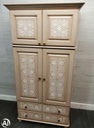 LOVELY NEAT PAINTED TOP BOX COMBI WARDROBE