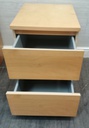 Pair of beech style bedside chests