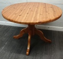 ROUND SOLID PINE QUALITY DINING TABLE
