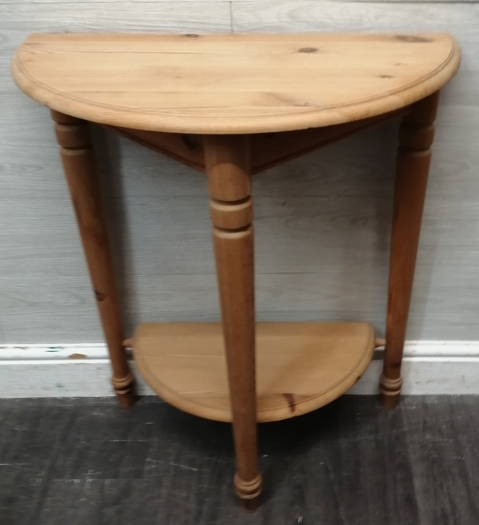 HALF MOON PINE CONSOLE TABLE