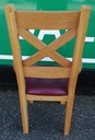 QUALITY SET OF SIX OAK AND LEATHER CHAIRS