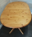 Oval Pine Extending Dining Table