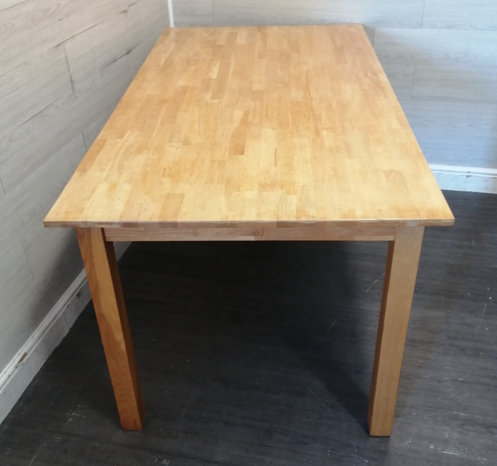 Rubber wood table and four chairs