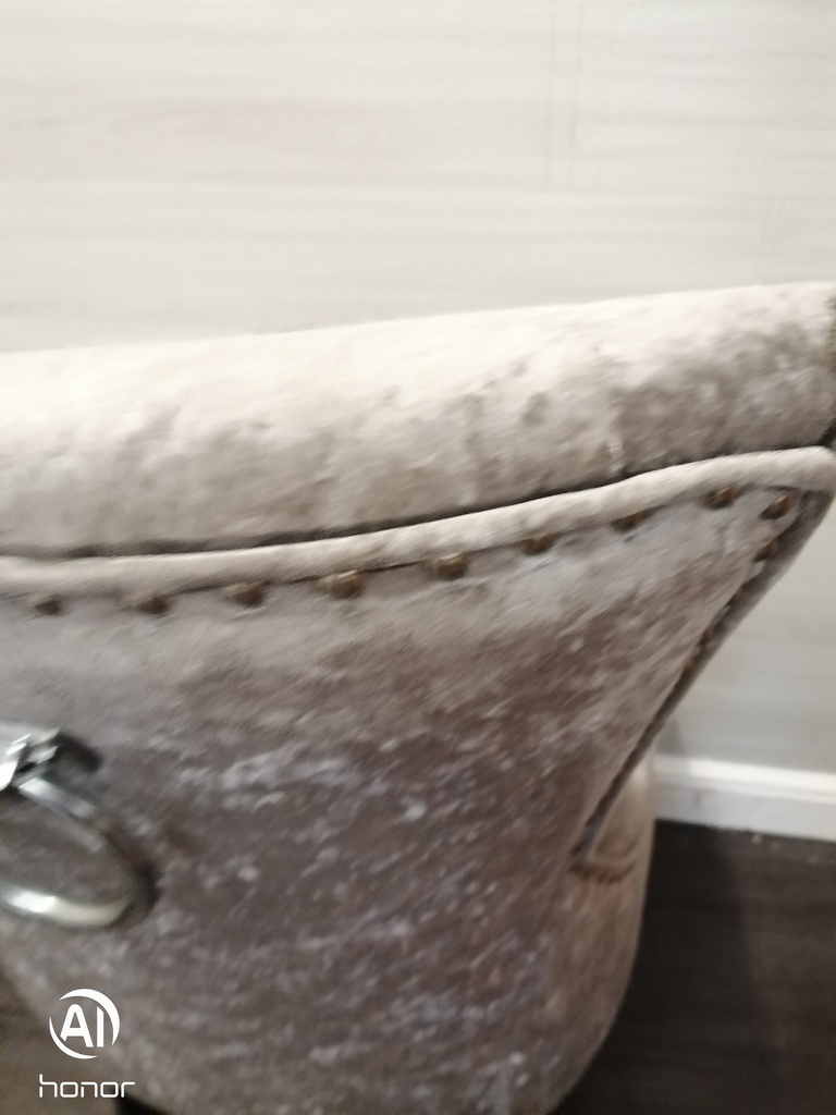 4 x Grey Crush Velvet Knocker Back Dining Chairs