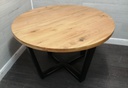 Quality modern oak round dining table