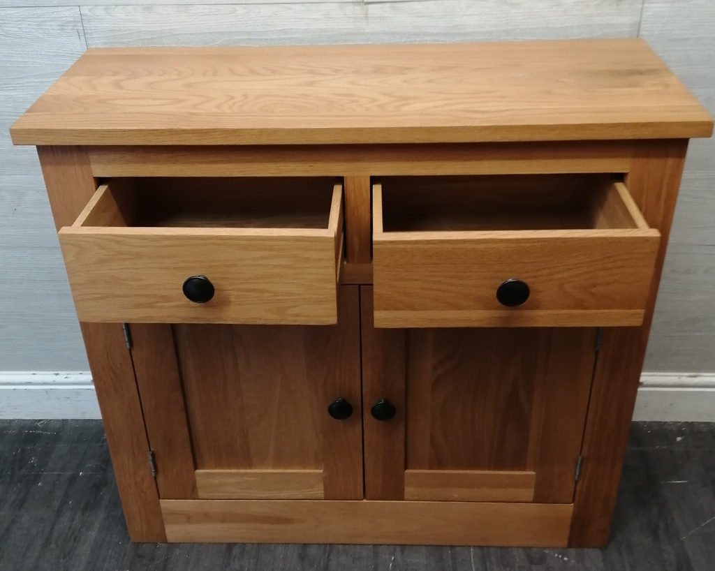 LOVELY DOUBLE  OAK SIDEBOARD