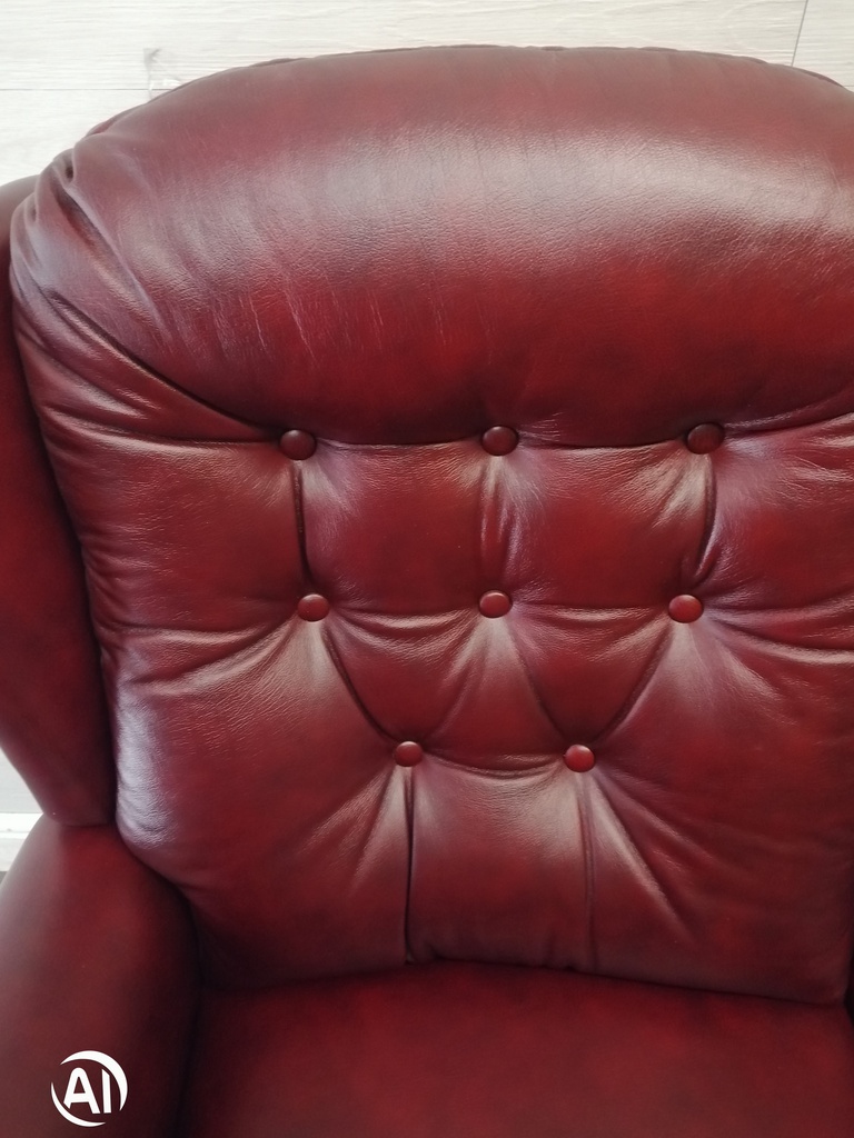 Lovely High Back Leather Two Seater Recliner Sofa