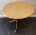 ROUND RUBBER WOOD DINING TABLE