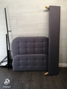 Lovely 4ft Modern Grey Ottoman Bed Frame