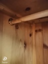 Quality triple size solid pine wardrobe with mirror &amp; drawers