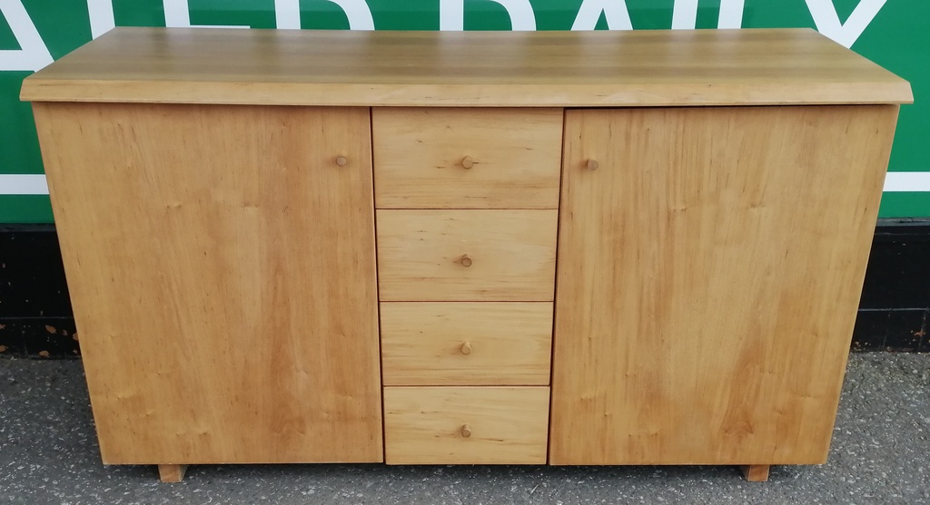 Quality Cherry Wood Sideboard With Drawers From Heals