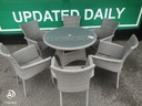 garden table and 6 chairs