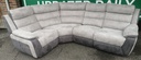 STUNNING GREY ELECTRIC RECLINER CORNER SOFA