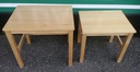 NEST OF TWO LIGHT WOOD TABLES