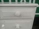 lovely shabby chic solid pine chest of four drawers