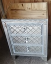 LOVELY MIRRORED BEDSIDE/ SIDE TABLE