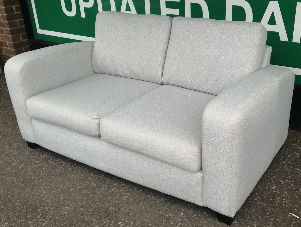 LOVELY DFS GREY 2 SEATER SOFA