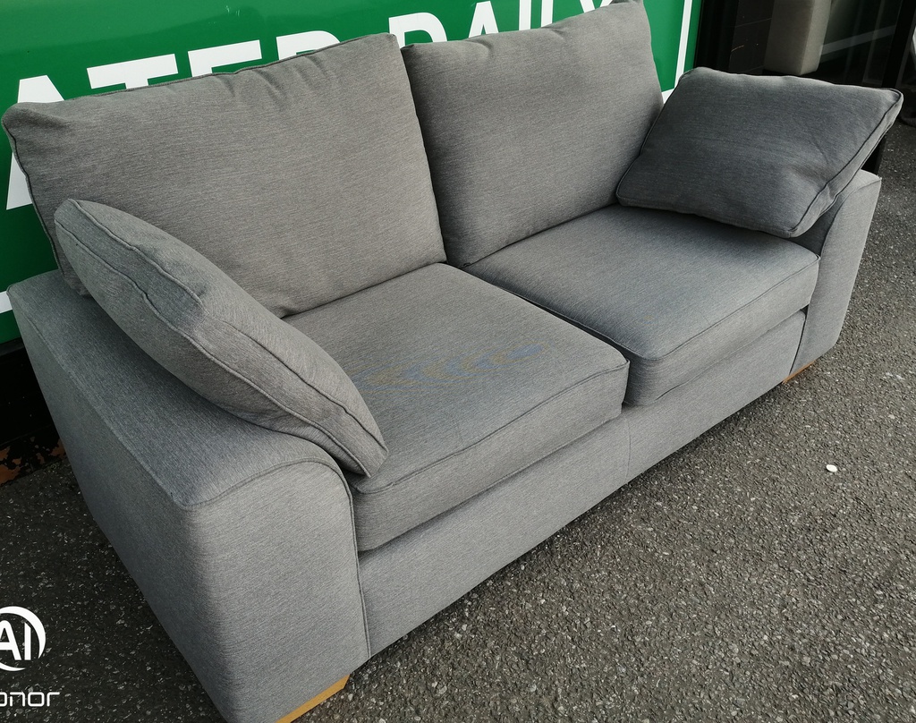 MODERN GREY THREE  SEATER SOFA FROM M &amp; S