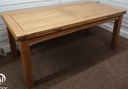 QUALITY LARGE OAK EXTENDING DINING TABLE