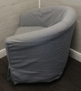 GREY IKEA TUB CHAIR