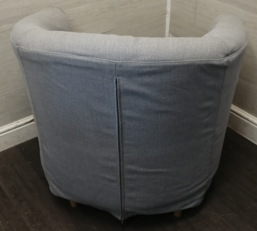 GREY IKEA TUB CHAIR