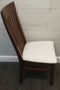 4 x Dark Wood Dining Chairs