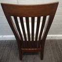 4 x Dark Wood Dining Chairs