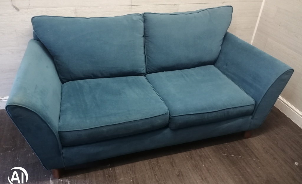 BARGAIN TEAL BLUE SOFA