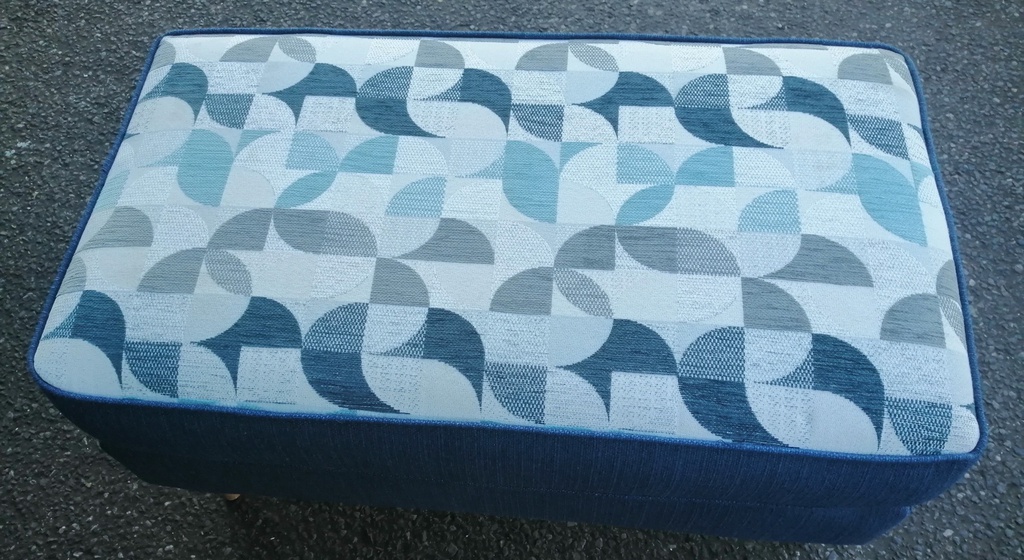 LOVELY DFS SOFA AND MATCHING FOOTSTOOL