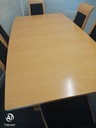 QUALITY  JOHN.E.COYLE  EXTENDING TABLE AND 6 CHAIRS