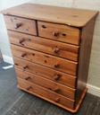 Classic seven drawer pine chest