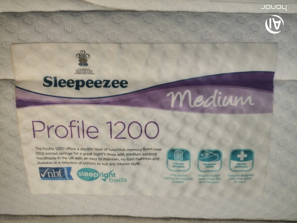 5ft SLEEPEEZEE ‘Profile 1200’ Mattress