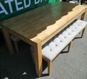 Great Oak / fabric Bench