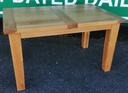 QUALITY OAK EXTENDING DINING TABLE